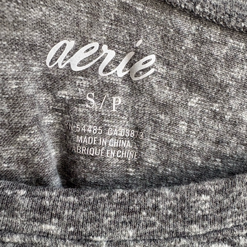 aerie - Women's Tee Shirt Heather Side Knot Dress - Size Small - Heather Gray - Picture 5 of 6